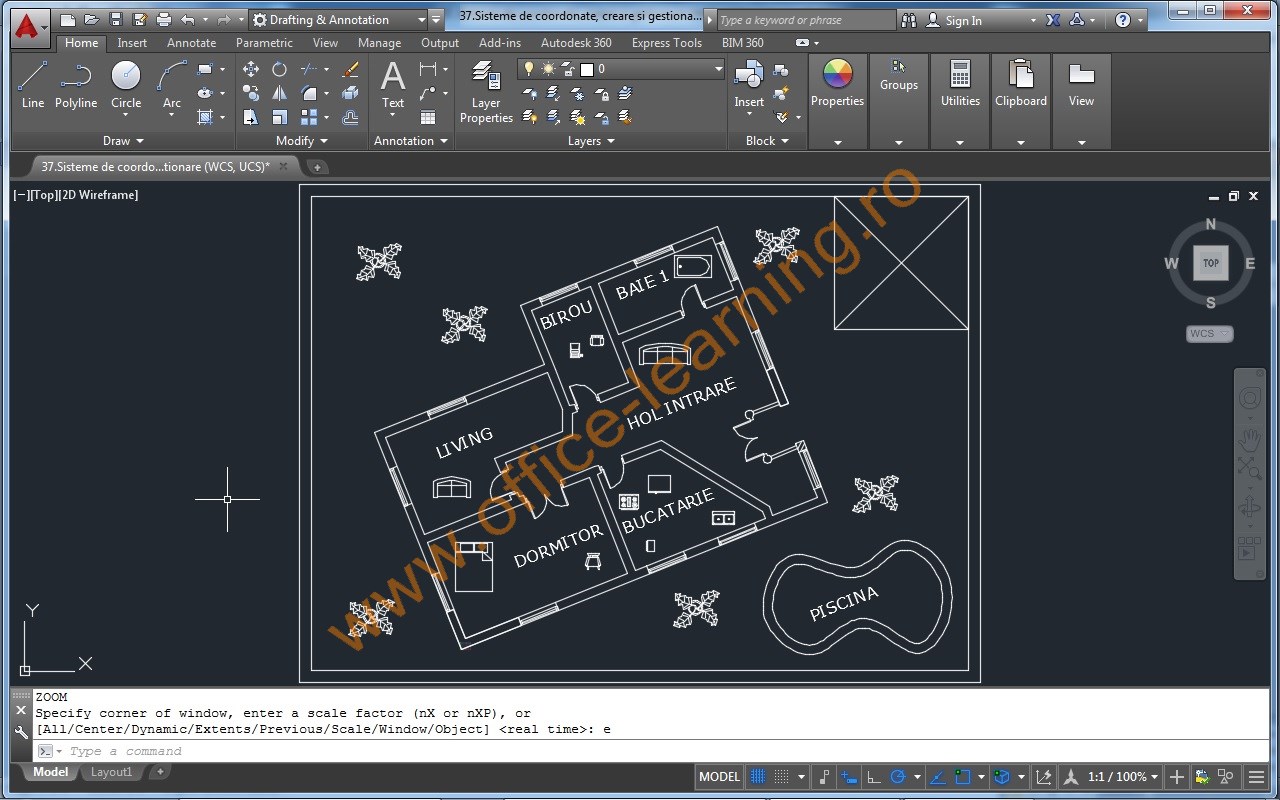 AutoCAD - Capitolul 4: Comenzi De Desenare. Crearea Unui Desen 2D